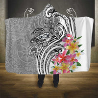 Aloha Kahoolawe Island Personalized Hooded Blanket Ashen Dreamy Turtle