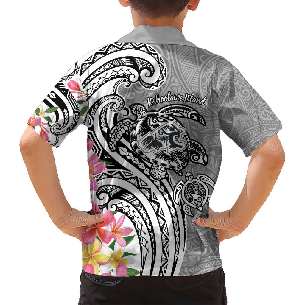 Aloha Kahoolawe Island Personalized Kid Hawaiian Shirt Ashen Dreamy Turtle