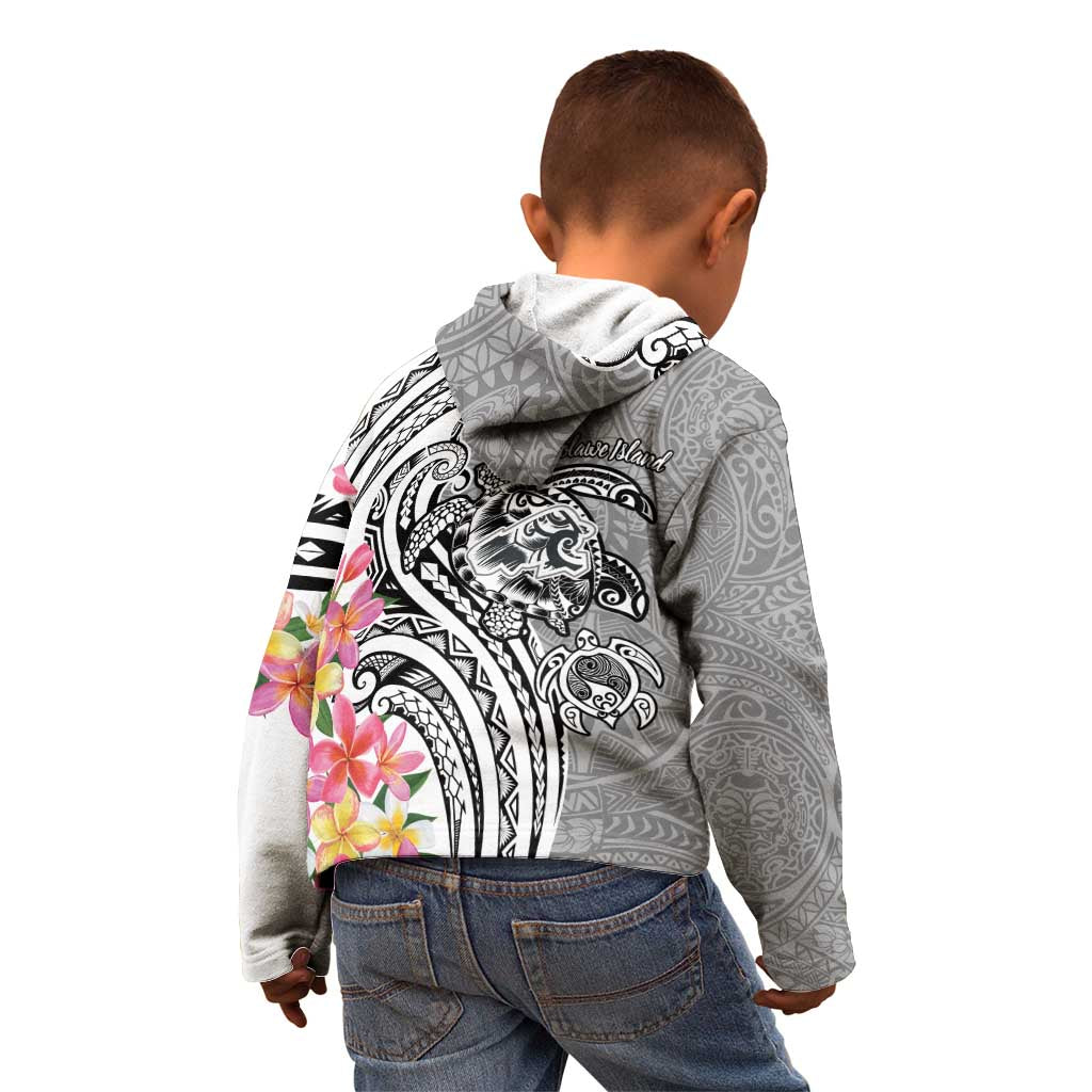 Aloha Kahoolawe Island Personalized Kid Hoodie Ashen Dreamy Turtle