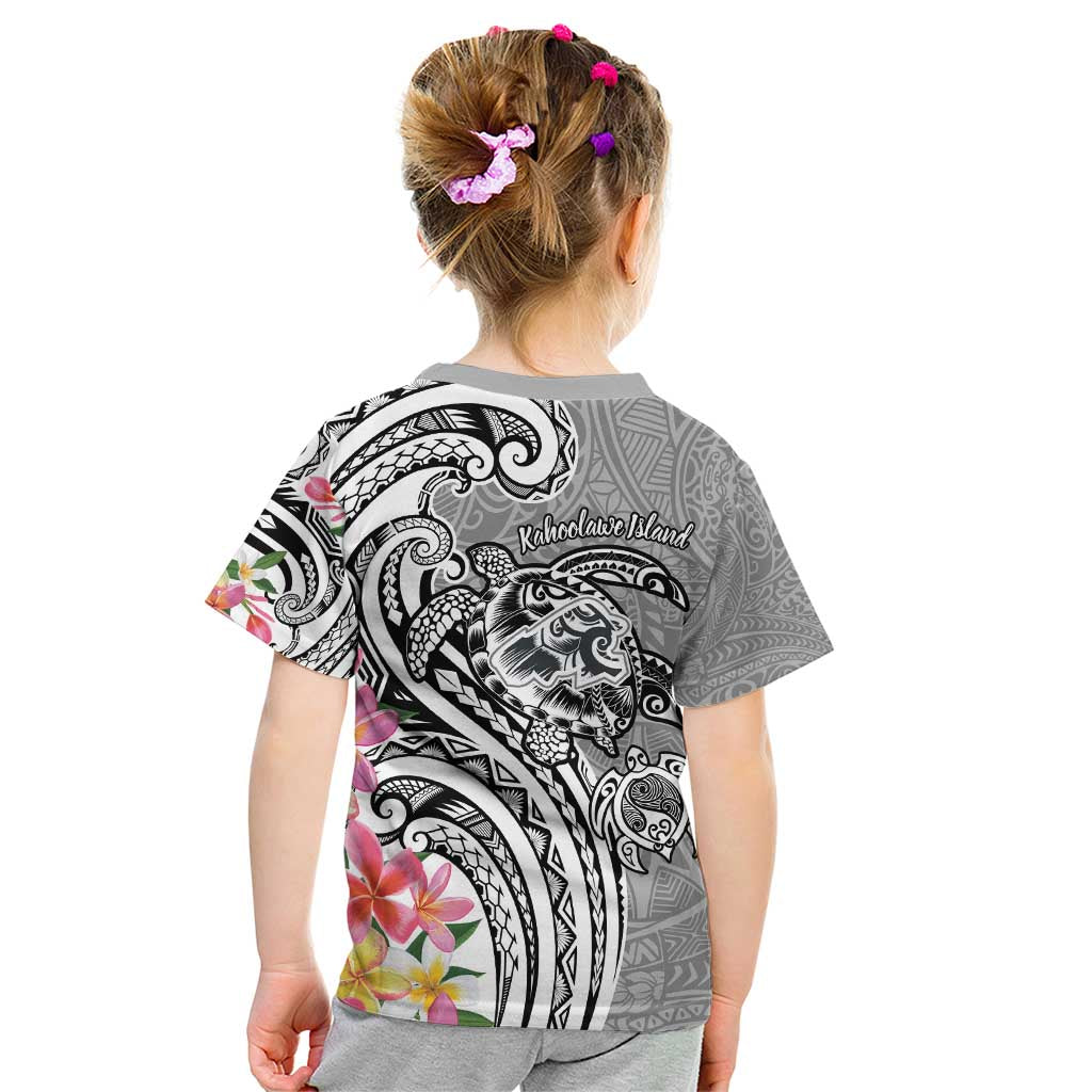 Aloha Kahoolawe Island Personalized Kid T Shirt Ashen Dreamy Turtle LT7 - Polynesian Pride
