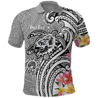 Aloha Kahoolawe Island Personalized Polo Shirt Ashen Dreamy Turtle