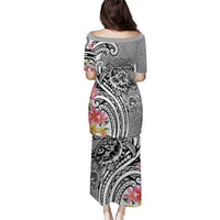 Aloha Kahoolawe Island Personalized Puletasi Ashen Dreamy Turtle