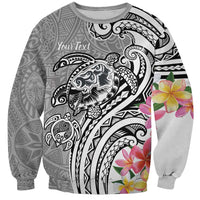 Aloha Kahoolawe Island Personalized Sweatshirt Ashen Dreamy Turtle LT7 Unisex Grey - Polynesian Pride