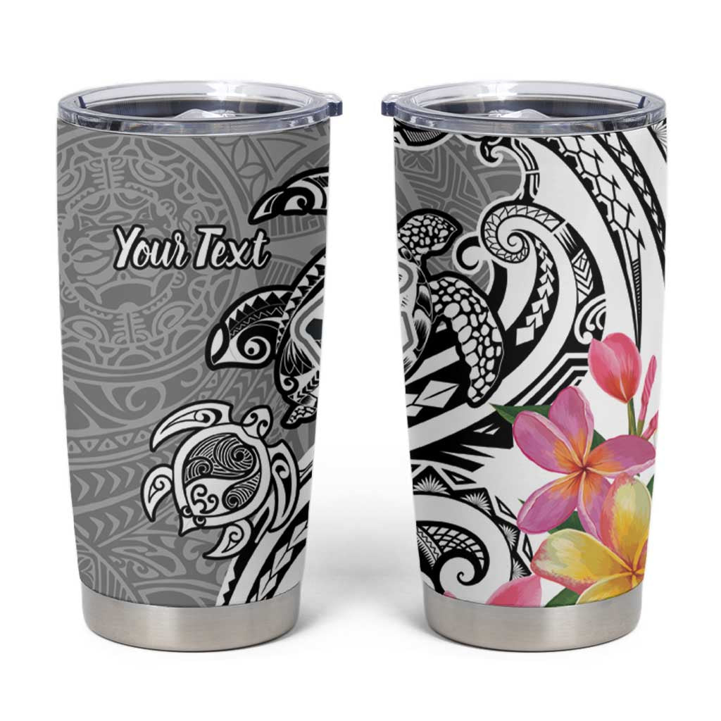 Aloha Kahoolawe Island Personalized Tumbler Cup Ashen Dreamy Turtle LT7 Grey - Polynesian Pride