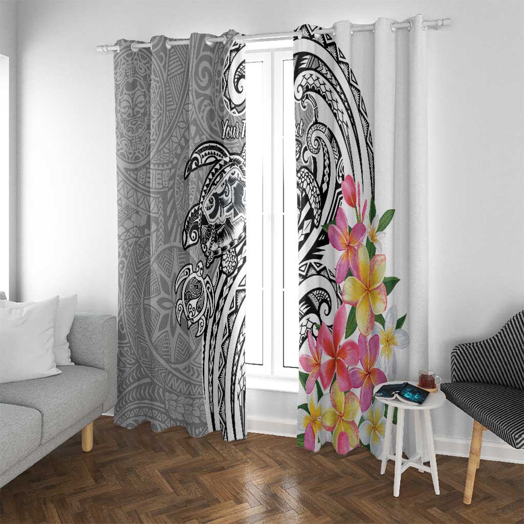 Aloha Kahoolawe Island Personalized Window Curtain Ashen Dreamy Turtle