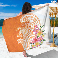 Aloha Lanai Island Personalized Sarong Orange Dreamy Turtle LT7 One Size 44 x 66 inches Orange - Polynesian Pride