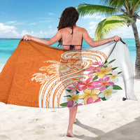 Aloha Lanai Island Personalized Sarong Orange Dreamy Turtle LT7 - Polynesian Pride