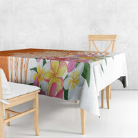 Aloha Lanai Island Personalized Tablecloth Orange Dreamy Turtle LT7 - Polynesian Pride