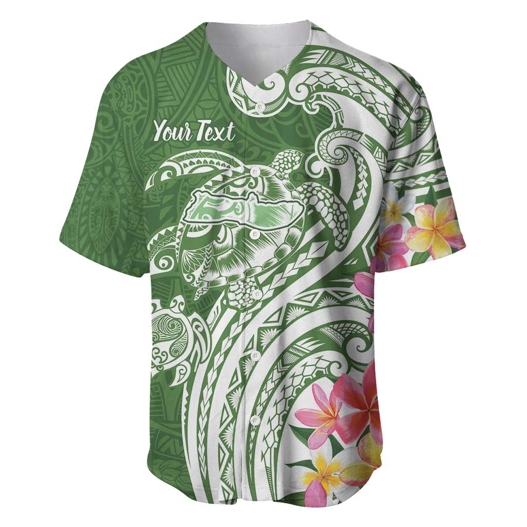 Aloha Molokai Island Personalized Baseball Jersey Sage Dreamy Turtle LT7 Sage Green - Polynesian Pride
