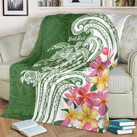 Aloha Molokai Island Personalized Blanket Sage Dreamy Turtle LT7 - Polynesian Pride