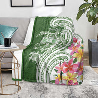 Aloha Molokai Island Personalized Blanket Sage Dreamy Turtle LT7 - Polynesian Pride