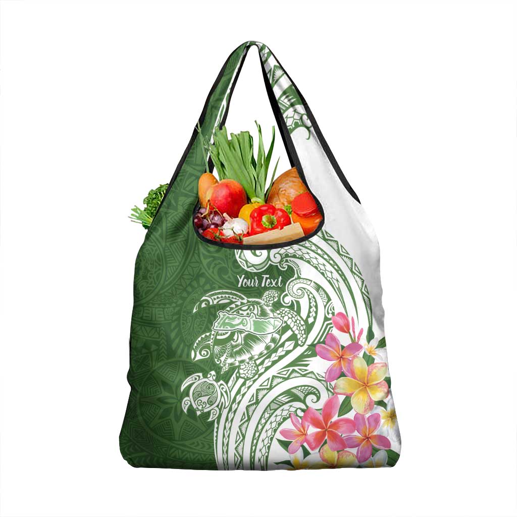 Aloha Molokai Island Personalized Grocery Bag Sage Dreamy Turtle LT7 1-pack One Size Sage Green - Polynesian Pride