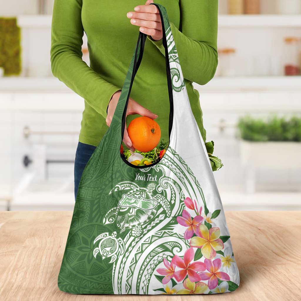 Aloha Molokai Island Personalized Grocery Bag Sage Dreamy Turtle LT7 - Polynesian Pride