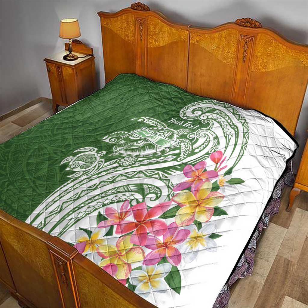 Aloha Molokai Island Personalized Quilt Sage Dreamy Turtle LT7 - Polynesian Pride