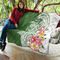 Aloha Molokai Island Personalized Quilt Sage Dreamy Turtle LT7 - Polynesian Pride