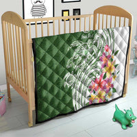 Aloha Molokai Island Personalized Quilt Sage Dreamy Turtle LT7 - Polynesian Pride