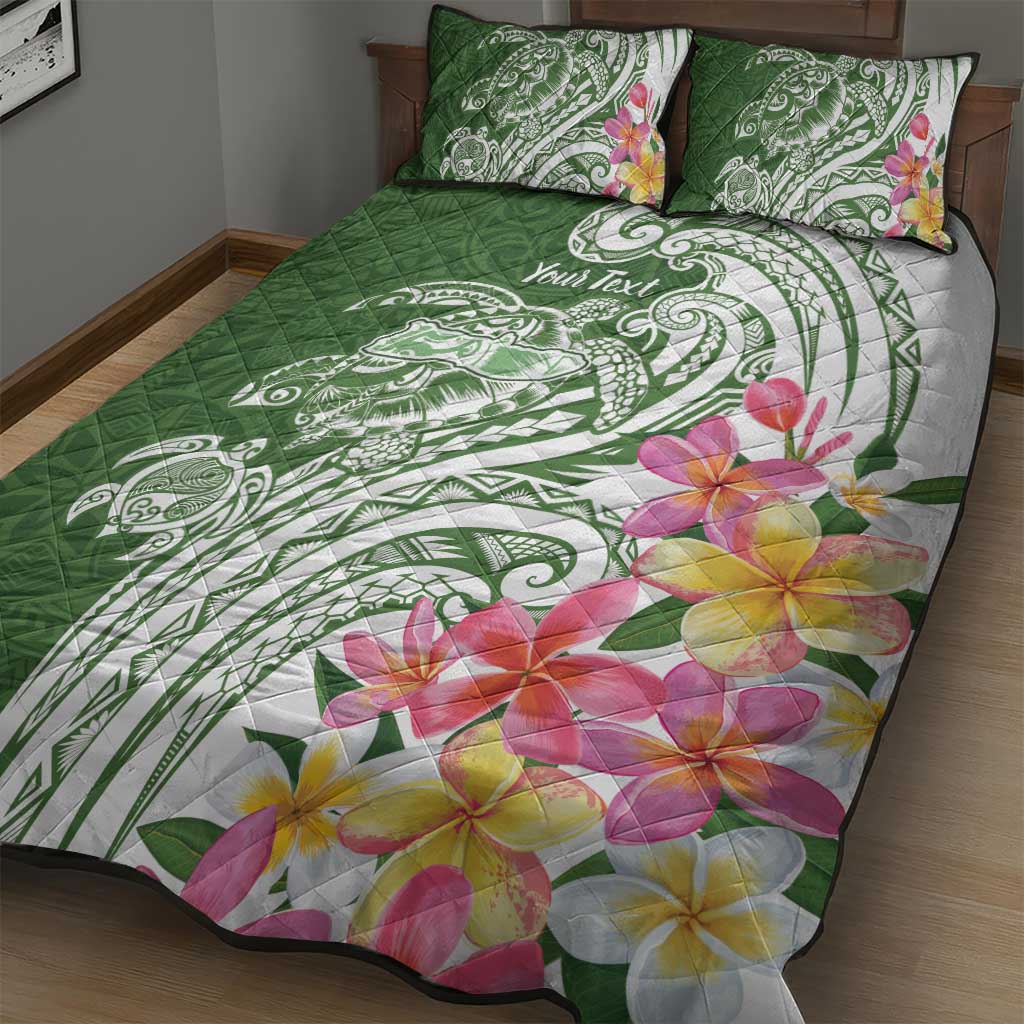 Aloha Molokai Island Personalized Quilt Bed Set Sage Dreamy Turtle LT7 - Polynesian Pride