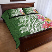 Aloha Molokai Island Personalized Quilt Bed Set Sage Dreamy Turtle LT7 - Polynesian Pride