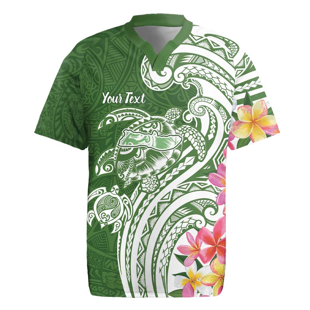Aloha Molokai Island Personalized Rugby Jersey Sage Dreamy Turtle LT7 Sage Green - Polynesian Pride