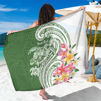 Aloha Molokai Island Personalized Sarong Sage Dreamy Turtle LT7 One Size 44 x 66 inches Sage Green - Polynesian Pride