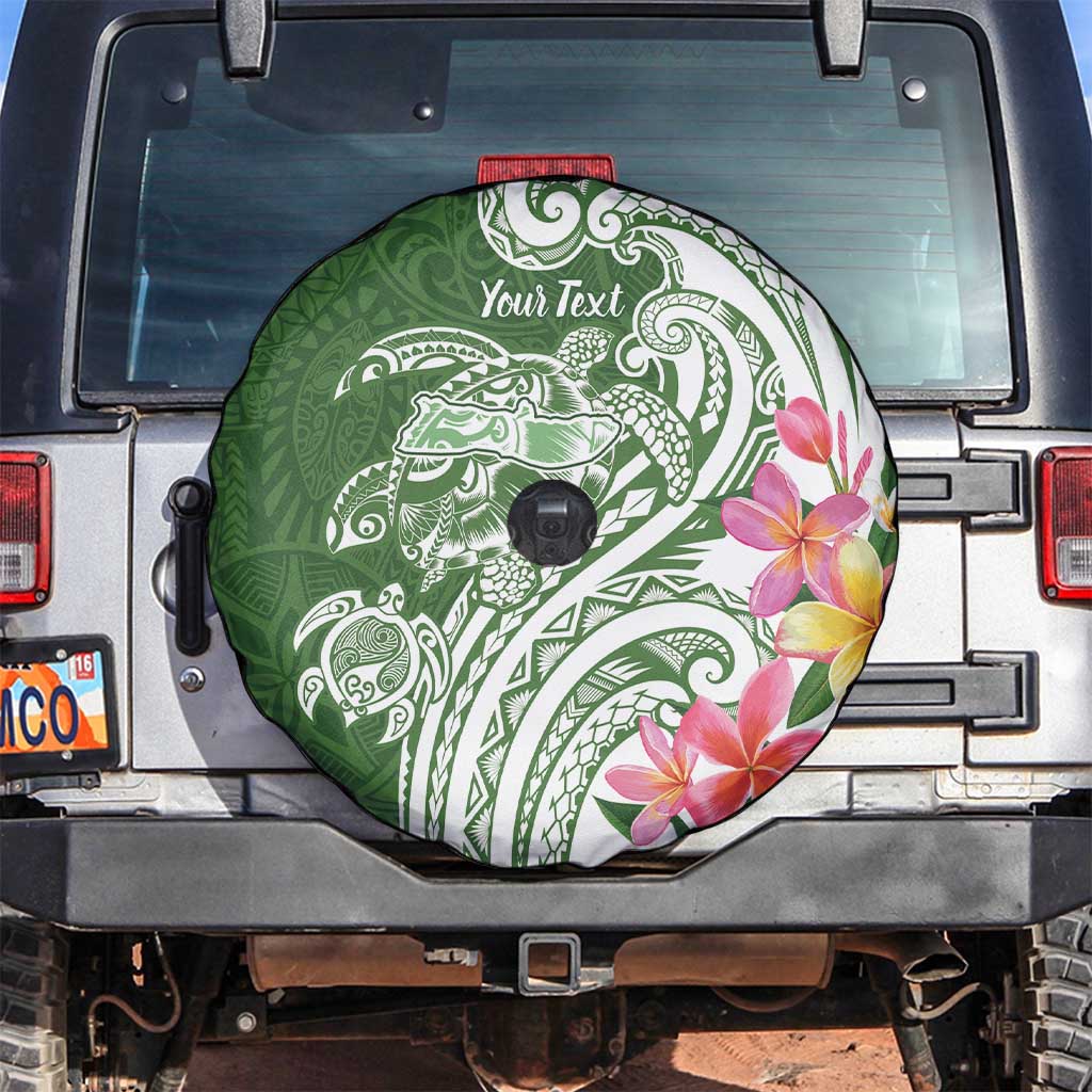 Aloha Molokai Island Personalized Spare Tire Cover Sage Dreamy Turtle LT7 Sage Green - Polynesian Pride