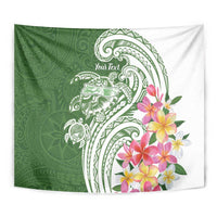 Aloha Molokai Island Personalized Tapestry Sage Dreamy Turtle LT7 - Polynesian Pride