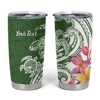 Aloha Molokai Island Personalized Tumbler Cup Sage Dreamy Turtle LT7 Sage Green - Polynesian Pride