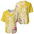 Aloha Oahu Island Personalized Baseball Jersey Yellow Dreamy Turtle