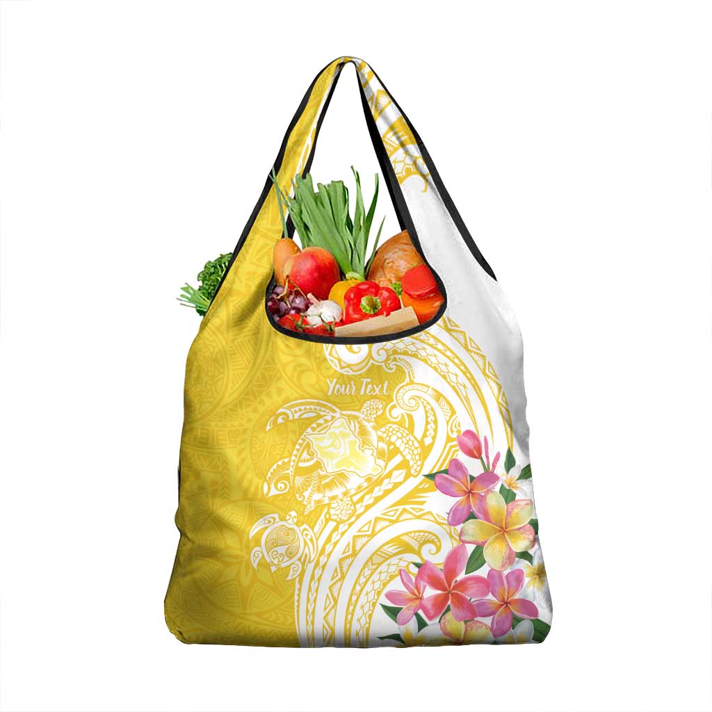 Aloha Oahu Island Personalized Grocery Bag Yellow Dreamy Turtle LT7 1-pack One Size Yellow - Polynesian Pride