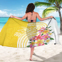 Aloha Oahu Island Personalized Sarong Yellow Dreamy Turtle LT7 - Polynesian Pride