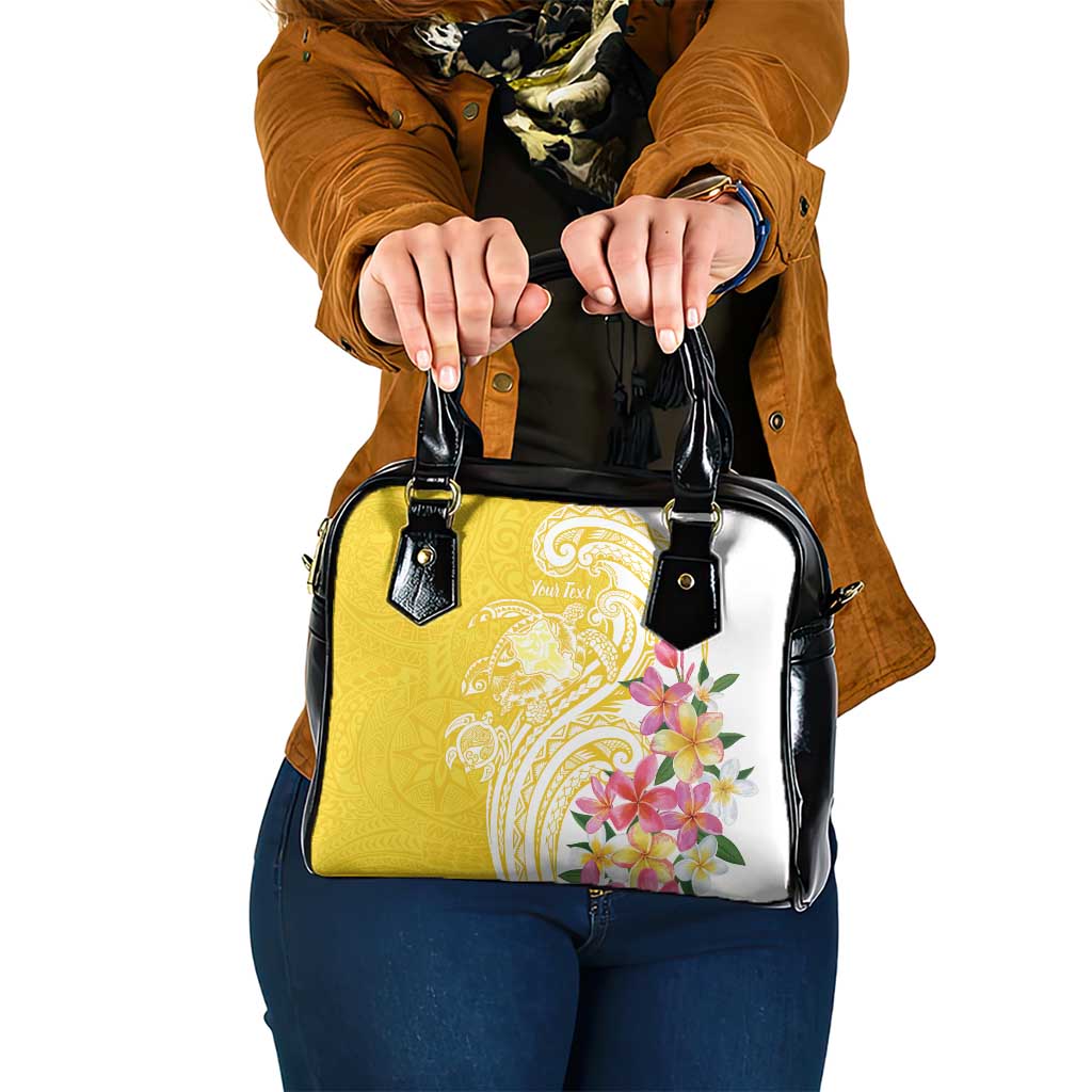Aloha Oahu Island Personalized Shoulder Handbag Yellow Dreamy Turtle