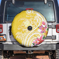 Aloha Oahu Island Personalized Spare Tire Cover Yellow Dreamy Turtle
