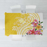 Aloha Oahu Island Personalized Tablecloth Yellow Dreamy Turtle LT7 Yellow - Polynesian Pride