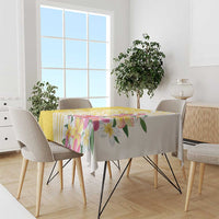 Aloha Oahu Island Personalized Tablecloth Yellow Dreamy Turtle LT7 - Polynesian Pride