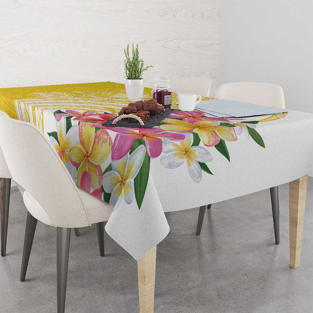 Aloha Oahu Island Personalized Tablecloth Yellow Dreamy Turtle LT7 - Polynesian Pride