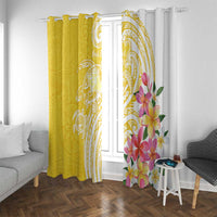 Aloha Oahu Island Personalized Window Curtain Yellow Dreamy Turtle