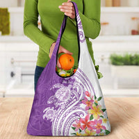 Aloha Kauai Island Personalized Grocery Bag Lilac Dreamy Turtle LT7 - Polynesian Pride