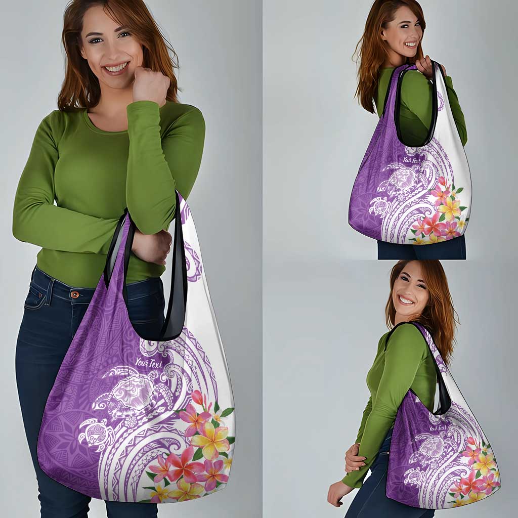 Aloha Kauai Island Personalized Grocery Bag Lilac Dreamy Turtle LT7 - Polynesian Pride