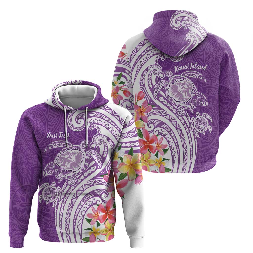 Aloha Kauai Island Personalized Hoodie Lilac Dreamy Turtle