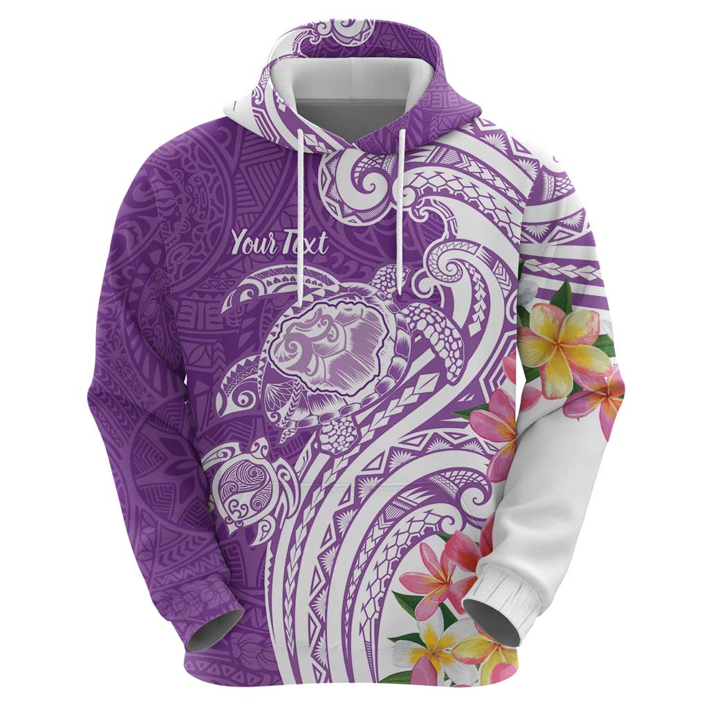 Aloha Kauai Island Personalized Hoodie Lilac Dreamy Turtle