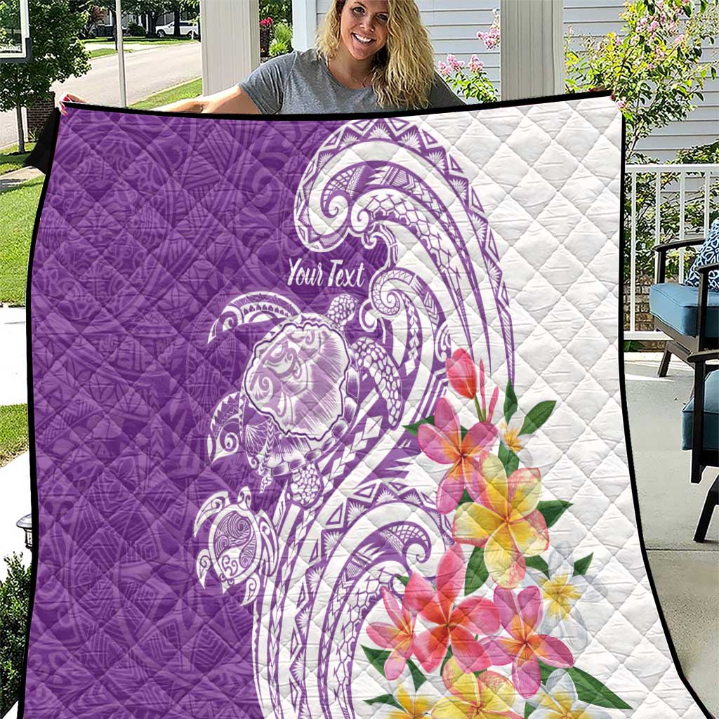 Aloha Kauai Island Personalized Quilt Lilac Dreamy Turtle LT7 Lilac - Polynesian Pride