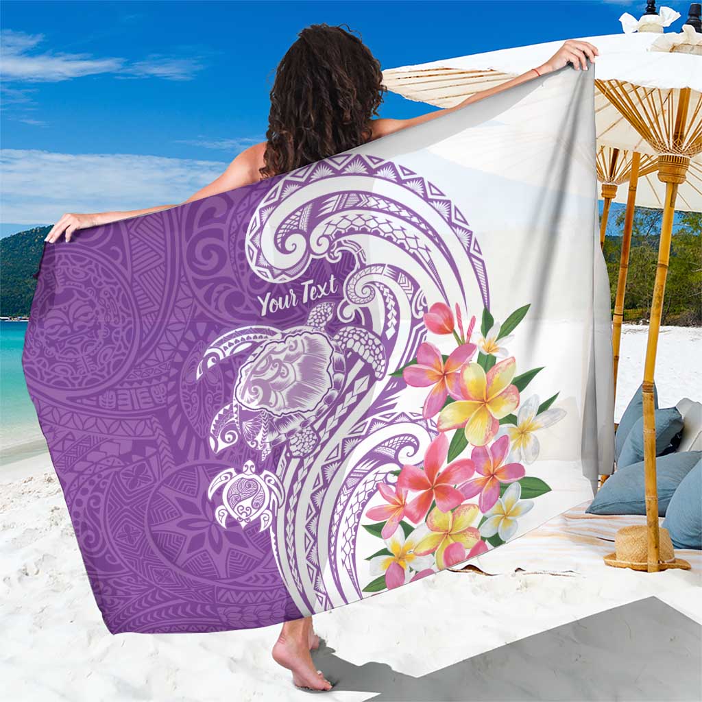 Aloha Kauai Island Personalized Sarong Lilac Dreamy Turtle LT7 One Size 44 x 66 inches Lilac - Polynesian Pride