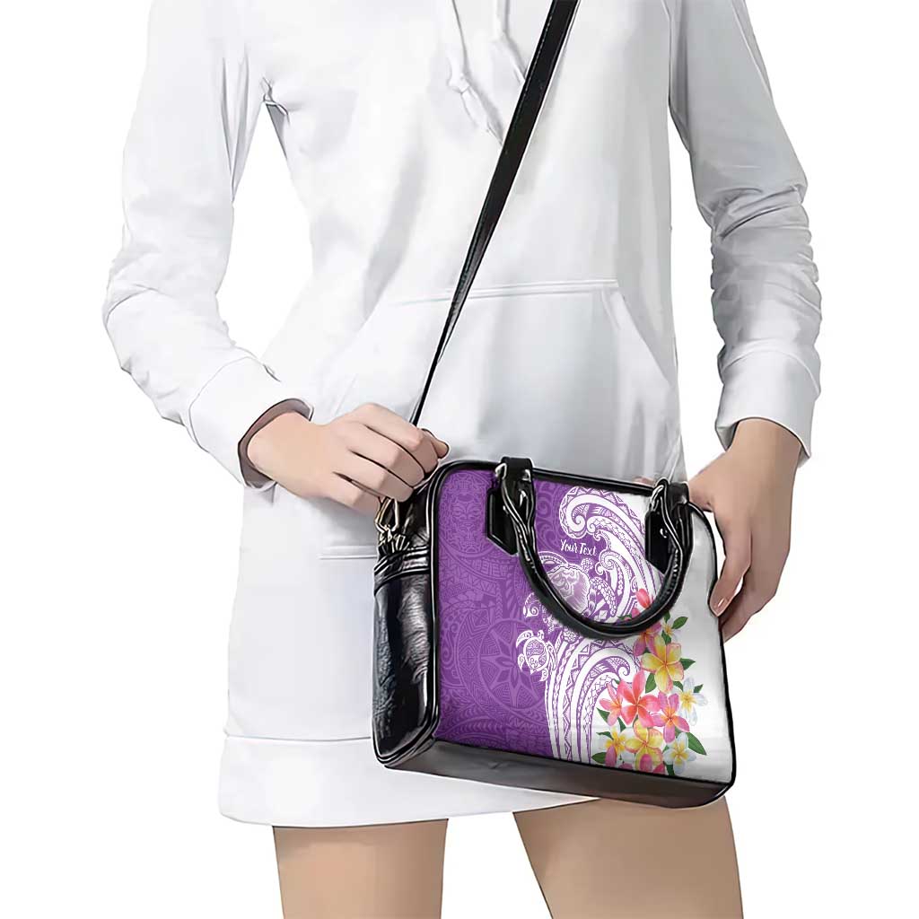 Aloha Kauai Island Personalized Shoulder Handbag Lilac Dreamy Turtle