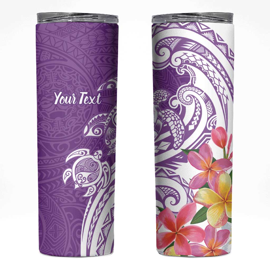 Aloha Kauai Island Personalized Skinny Tumbler Lilac Dreamy Turtle LT7 Lilac - Polynesian Pride