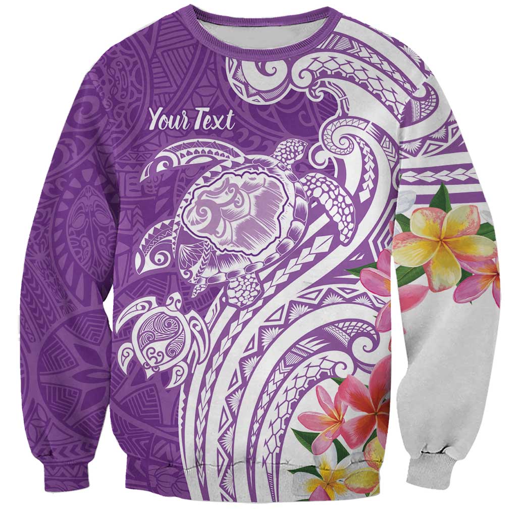 Aloha Kauai Island Personalized Sweatshirt Lilac Dreamy Turtle LT7 Unisex Lilac - Polynesian Pride
