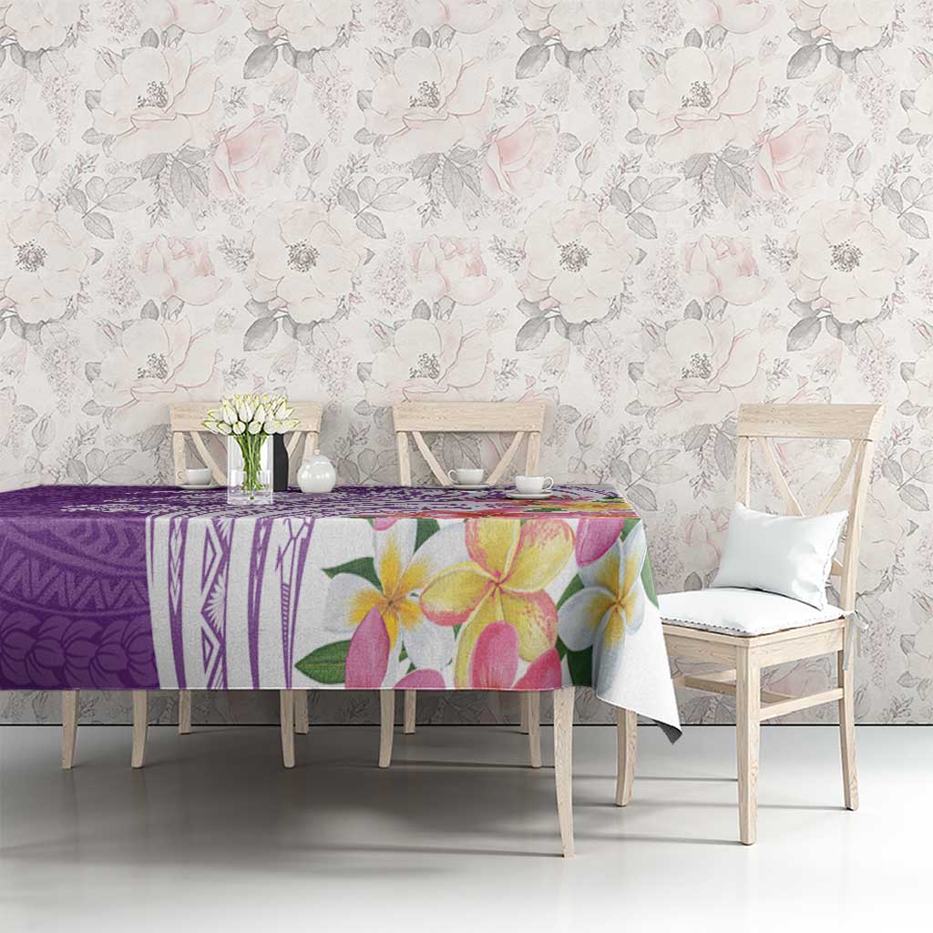 Aloha Kauai Island Personalized Tablecloth Lilac Dreamy Turtle LT7 - Polynesian Pride