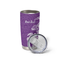 Aloha Kauai Island Personalized Tumbler Cup Lilac Dreamy Turtle LT7 - Polynesian Pride
