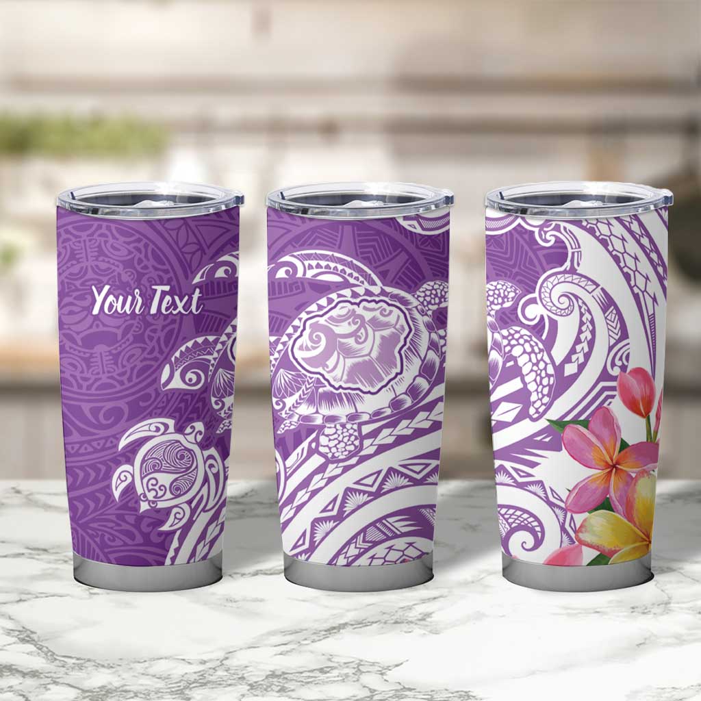 Aloha Kauai Island Personalized Tumbler Cup Lilac Dreamy Turtle LT7 - Polynesian Pride