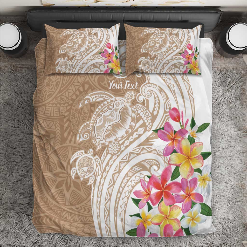 Aloha Ni’ihau Island Personalized Bedding Set Beige Dreamy Turtle