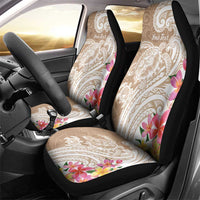 Aloha Ni’ihau Island Personalized Car Seat Cover Beige Dreamy Turtle